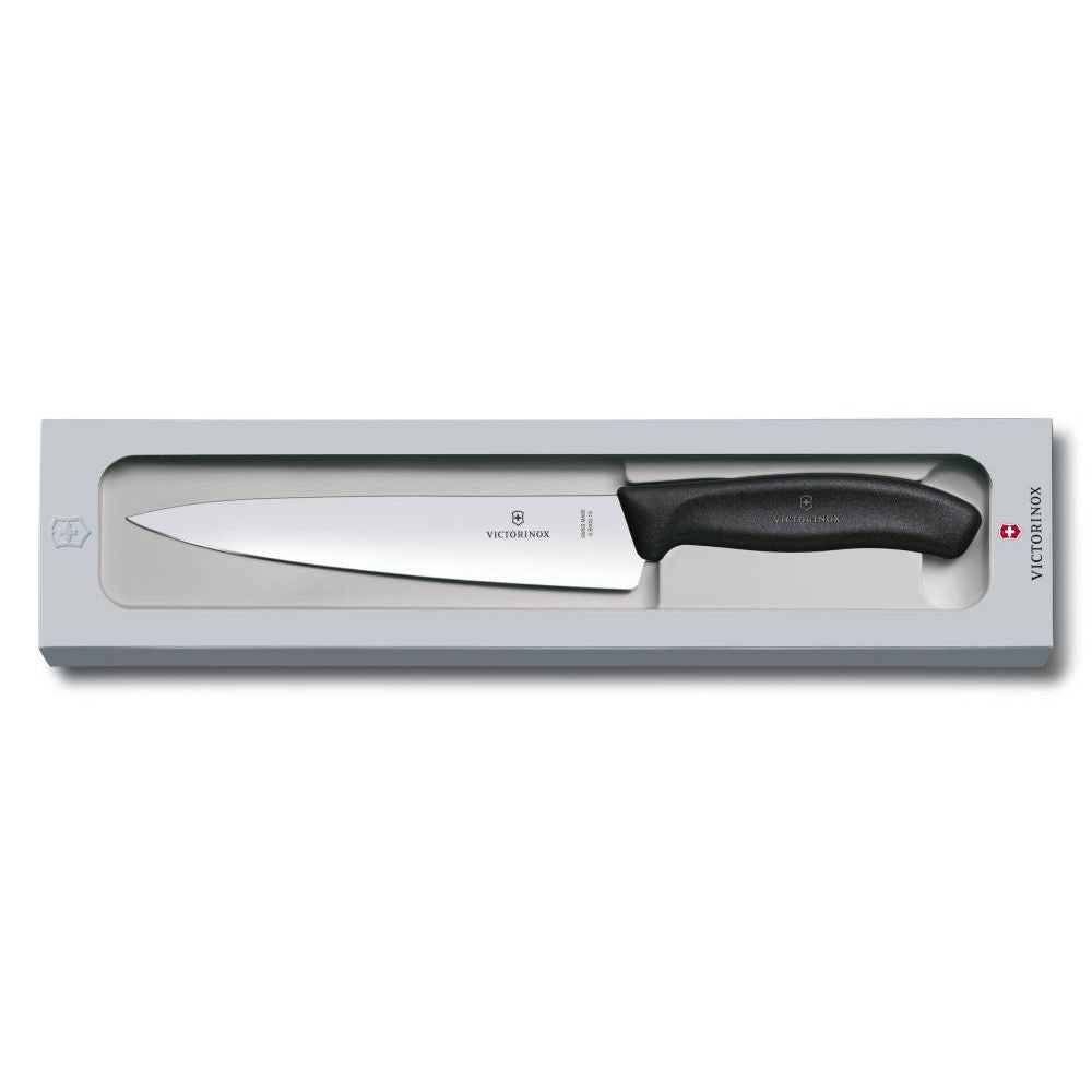 Swiss Classic Slicing Knife 19 cm in Black Gift Box