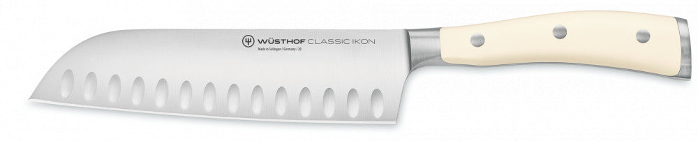 Classic Ikon Creme Santoku 17 cm Ribbed
